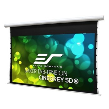 Екран Elite Screens Saker Tab-Tension SKT135XHD5-E10, за стена, White, 2989 x 1681 мм, 135" (342.9 cm), 16:9 | JAR Computers Elite Screens SKT135XHD5-E10