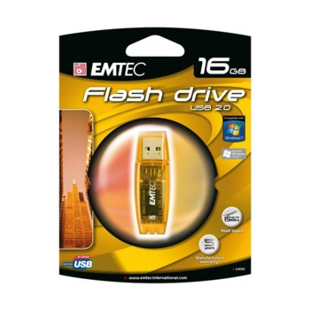 16GB USB Flash Emtec C400 Candy Series жълта