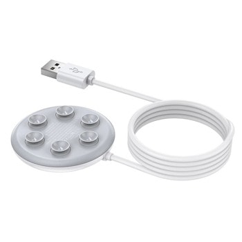 Зарядно Remax RP-W15, от USB A (М) към безжично зареждане, 10W, Qi, бяло | JAR Computers зарядно remax rp w15 qi 10w