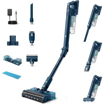 Прахосмукачка Philips Flex XC5244/10, вертикална, безжична, 0.270 л. капацитет на контейнера, до 60 минути време на работа, PowerCyclone TriActive, синя | JAR Computers Philips Flex XC5244/10