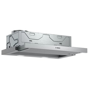 Абсорбатор Bosch DFM064W54, за вграждане, клас B, 105W, 388m³/h, сребрист, 3 степени на мощност, клапа против връщане на въздух | JAR Computers Абсорбатор Bosch DFM064W54