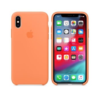 Apple iPhone XS Silicone Case - Papaya