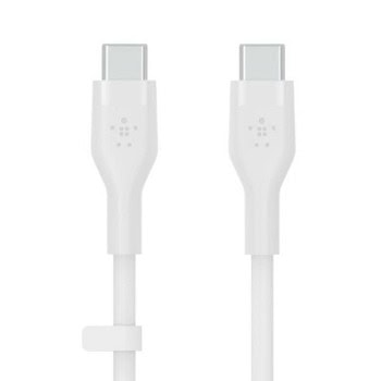 Кабел Belkin Boost Charge Flex (CAB009BT2MWH), от USB C(м) към USB C(м), 2m, бял | JAR Computers Belkin BoostCharge Flex CAB009BT2MWH