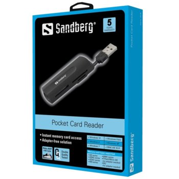 Sandberg Pocket Card Reader 133-68