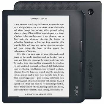 Електронна книга Kobo Libra 2, 7" (17.78 cm) HD E-Ink екран, процесор 1 GHz, Wi-Fi, Bluetooth, USB-C, IPX8, 32GB Flash памет, черен image