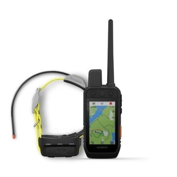 GPS приемник и предавател Garmin Alpha 200i K, за дресировка и следене на кучета, таймер за лов, възможност за до 20 кучета, до 10км обхват, 18 нива на стимулация | JAR Computers Garmin Alpha 200i K