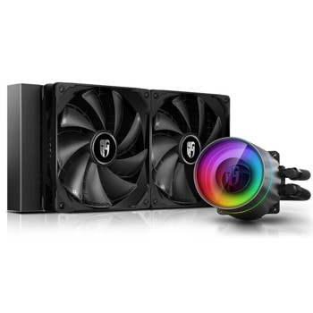 Водно охлаждане DeepCool CASTLE 280EX Addressable RGB, съвместимост със сокети LGA 2066/2011-3/2011-0/1151/1156/1155/1150/1366 & AMD TRX4/TR4/AM4/AM3+/AM3/AM2+/AM2/FM2+/FM2/FM1 | JAR Computers DeepCool Castle 280EX DP-GS-H14AR-CSL280EX