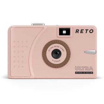 Фотоапарат RETO Ultra Wide Slim Film Camera Pastel Pink, 22mm леща, 35mm филм, розов | JAR Computers RETO Ultra Wide Slim Film Camera Pastel Pink RUW00