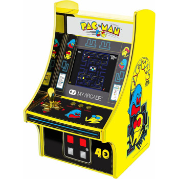 Мини ретро конзола My Arcade Pac-Man 40th Anniversary Micro Player (Premium Edition), 2.75" екран, преносима, светещ монетник, жълта | JAR Computers Pac-Man 40th Anniversary Premium Edition