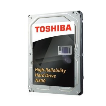 Твърд диск 10TB Toshiba N300 NAS, SATA 6Gb/s, 7200 rpm, 256MB, 3.5" (8.89cm) | JAR Computers Toshiba N300 NAS HDWG11AEZSTA