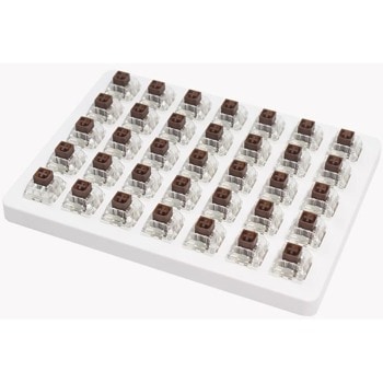 Суичове за механична клавиатура Keychron Kailh Box Brown, Switch Set 35 броя, кафяви image