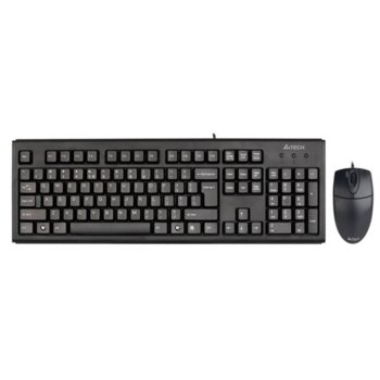 Комплект клавиатура и мишка A4Tech KM-72620, USB, черни image