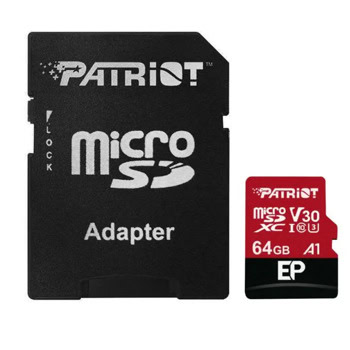 Patriot 64GB microSDXC PEF64GEP31MCX Разопакован п