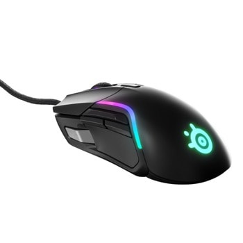 Мишка SteelSeries Rival 5, оптична (18000 dpi), 9 програмируеми бутона, USB, черна, RGB подсветка | JAR Computers SteelSeries 62551_STS