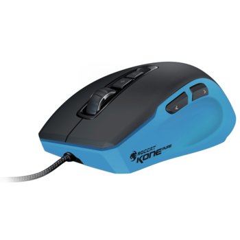 Мишка ROCCAT Kone Pure Color - Polar Blue, лазерна (200-8200dpi), светеща, макроси, USB | JAR Computers ROCCAT Kone Pure Color - Polar Blue