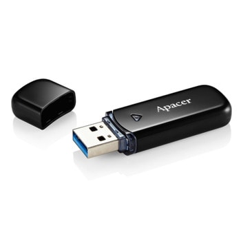 Памет 128GB USB Flash Drive, Apacer AH355, USB 3.2, черна | JAR Computers Apacer 128GB AH355 Black - USB 3.2 Flash Drive