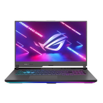 Лаптоп Asus ROG Strix G17 G713QM-HX016 (90NR05C2-M01250), осемядрен AMD Ryzen 9 5900HX 3.3/4.6GHz, 17.3" (43.94 cm) Full HD IPS 144Hz Anti-Glare Display & GF RTX 3060 6GB, (HDMI), 16GB DDR4, 1TB SSD, 1x USB Type-C, No OS | JAR Computers Asus ROG Strix G17 G713QM-HX016