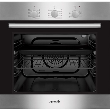 Фурна за вграждане Arielli AME-760NSS, 60 л. обем, 2 нива на готвене, 7 функции, таймер, допълнително охлаждане, сива image