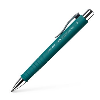 Химикалка Faber-Castell Poly Ball XB, 0.6 mm дебелина на писане, син цвят на писане, светло зелена | JAR Computers Faber-Castell Химикалка Poly Ball XB изумруденозел