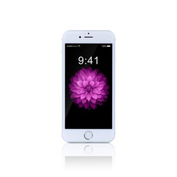 Стъклен протектор за iPhone 6 Plus, 5D, бял 52439