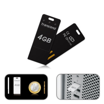 Памет 4GB USB Flash, Transcend JetFlash T3, компактна, доживотна гаранция | JAR Computers 4GB USB Flash