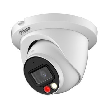 IP камерa Dahua IPC-HDW2549TM-S-IL-0360B, куполна камера, 5MPix (2960x1668@20fps), 3.6mm обектив, H.265+/H.265/H.264+/H.264H/H.264B/H.264/MJPEG, IR осветление (до 30 метра), външна IP67, PoE, microSD слот до 256GB, микрофон | JAR Computers Dahua IPC-HDW2549TM-S-IL-0360B