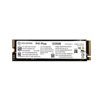 Памет SSD 512GB, Solidigm P41 Plus (SSDPFKNU512GZH), NVMe, M.2 (2280), скорост на четене до 3500MB/s, скорост на запис до 1625MB/s | JAR Computers Solidigm P41 Plus 512GB SSDPFKNU512GZH