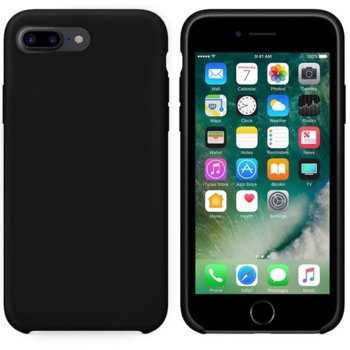 Силиконов гръб iPhone 7/8 Plus Черен Soft touch