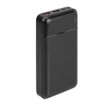 Външна батерия /power bank/ Rivacase VA2102, 20 000mAh, черна, 22.5W, QC 3.0, 2x USB-A(ж), 1x USB-C(ж) | JAR Computers Rivacase VA2102
