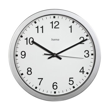 Часовник Hama 186411, стенен, сив | JAR Computers Часовник Hama 186411