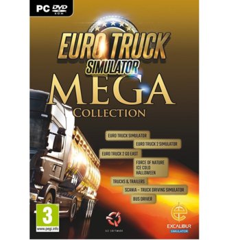 Игра Eurotruck Simulator Mega Collection, за PC | JAR Computers Eurotruck Simulator Mega Collection
