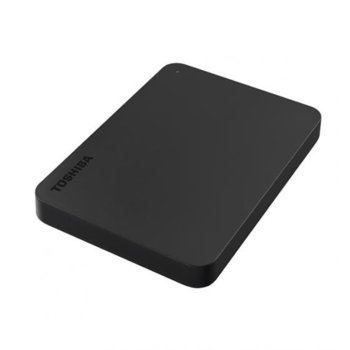 Твърд диск 2TB Toshiba Canvio Basics Black (черен), външен, 2.5" (6.35 см), USB 3.2 | JAR Computers Toshiba Canvio Basics 2TB Black
