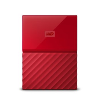 Твърд диск 3TB Western Digital MyPassport, външен, 2.5"(6.35cm), USB 3.0, червен | JAR Computers HDD 3TB USB 3.0 MyPassport Red NEW