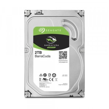 Твърд диск 2TB Seagate Barracuda, SATA 6Gb/s, 7200rpm, 256MB кеш, 3.5" (8.89cm) | JAR Computers 2TB Seagate Barracuda ST2000DM008