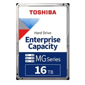 Твърд диск 16TB Toshiba MG08 Series Enterprise HDD (MG08ACA16TE), SATA 6Gb/s, 7200 rpm, 512MB кеш, 3.5" (8.89 cm) | JAR Computers Toshiba MG08 Series Enterprise HDD 16TB MG08ACA16T