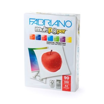 Копирна хартия Fabriano Multipaper, A4, 90 g/m2, гланц, 500 листа | JAR Computers Fabriano Multipaper, A4, 90 g/m2, 500 листа