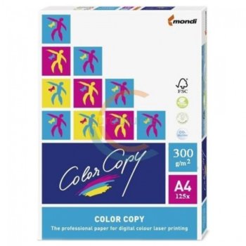 Картон Mondi Copy Color, А4, 300g/m2, 125л., бял | JAR Computers Mondi Copy Color, А4, 300g/m2, 125л., бял