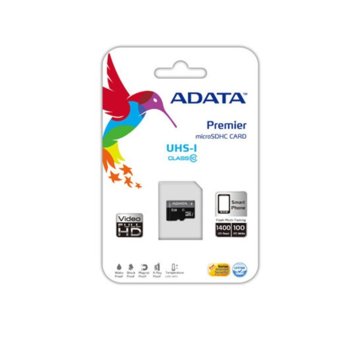 64GB microSDXC A-Data Premier AUSDX64GUICL10-R