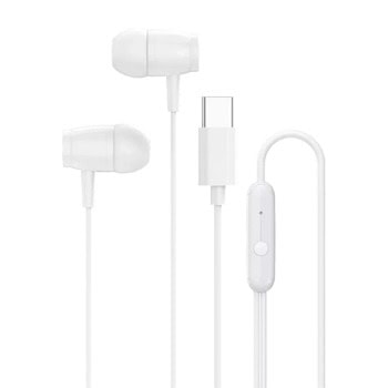 Слушалки Canyon SEP-5, USB-C, микрофон, 10mm говорители, бели | JAR Computers Canyon SEP-5 White CNS-CEP5W