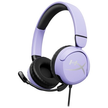 Слушалки HyperX Cloud Mini (7G8F5AA), Jack 3.5mm, микрофон, 30mm неодимови говорители, лилави | JAR Computers HyperX Cloud Mini Lavender 7G8F5AA