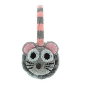 KitSound On-Ear Mouse Knit InLine Audio Earmuffs