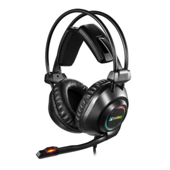 Слушалки Sandberg Savage, микрофон, LED подсветка, 7.1 съраунд, USB, черни | JAR Computers Sandberg Savage Headset USB 7.1 126-08