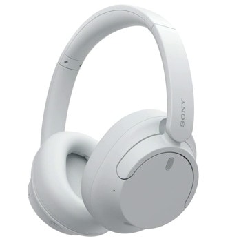 Слушалки Sony WH-CH720N, безжични/жични, Bluetooth, Jack 3.5mm, микрофон, шумопотискащи, до 35 часа време на работа, бели | JAR Computers Слушалки Sony WH-CH720N