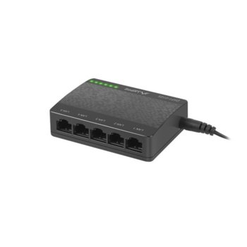 Суич Lanberg DSP1-0105, 100Mbps, 5x RJ-45 10/100 | JAR Computers Lanberg DSP1-0105