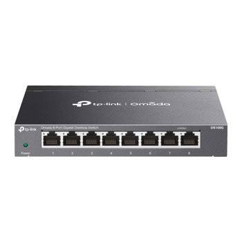 Суич TP-Link DS108G, 1000 Mbps, 8 порта, 8x 10/100/1000Mbps RJ-45 | JAR Computers TP-Link DS108G