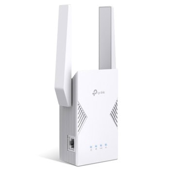 Range Extender/Репитер TP-Link RE225BE, 2.4GHz(688Mbps)/ 5GHz(2882Mbps), 1x 10/100/1000Mbps RJ45, 2x външни антени | JAR Computers TP-Link RE225BE