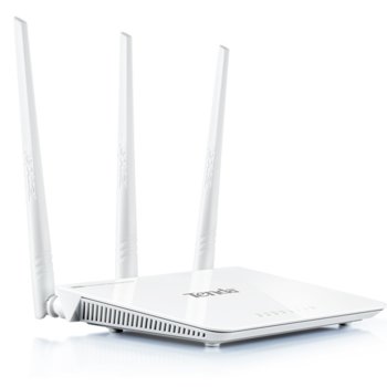 Рутер Tenda F3, 300Mbps, 2.4 GHz (300Mbps), 3x LAN 10/100, 1x WAN 10/100, 3 външни антени | JAR Computers Wireless router Tenda F3 300Mbps