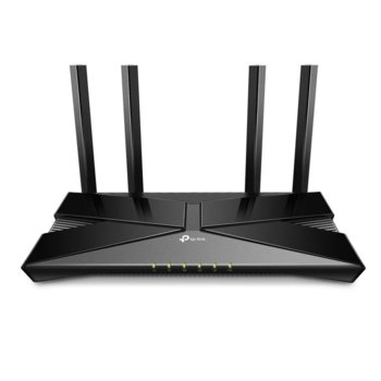 Рутер TP-Link Archer AX20, 1800Mbps, 2.4GHz (574 Mbps)/ 5GHz (1201 Mbps), Wireless AX, 4x LAN 10/100/1000, 1x WAN 10/100/1000, 4x външни антени, USB | JAR Computers TP-Link Archer AX20