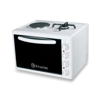 Мини готварска печка Елдом 213VFE, обем 38 L, 3400W | JAR Computers Готварска печка мини Елдом 213VFE