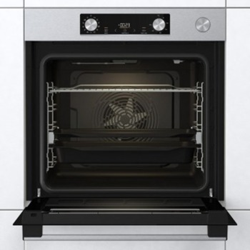 Фурна за вграждане Gorenje BSA6737E15X, клас А, 77л. обем, AirFry готвене с горещ въздух, HomeMade Plus форма, IconLed сензорен програматор, Push-pull копчета, SoftOpen и GentleClose панти, инокс | JAR Computers Gorenje BSA6737E15X